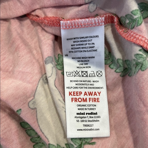 Mini Rodini rose polar bear long sleeve dress 8-9 years - Picture 4 of 5